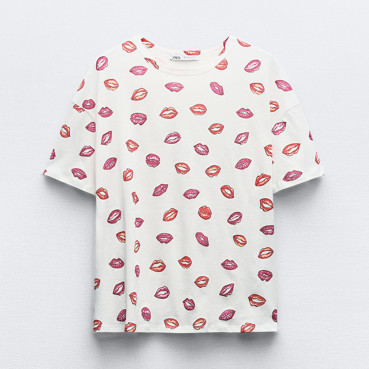 Футболка Zara Printed, разноцветный рубашка zara long printed разноцветный