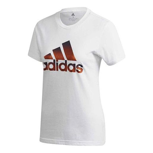 Футболка Adidas Training Sports Round-neck Short-sleeve Tee White, Белый