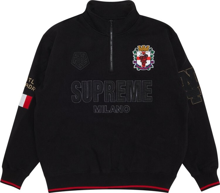 Supreme Milano Half Zip Pullover Black CDEK.Shopping