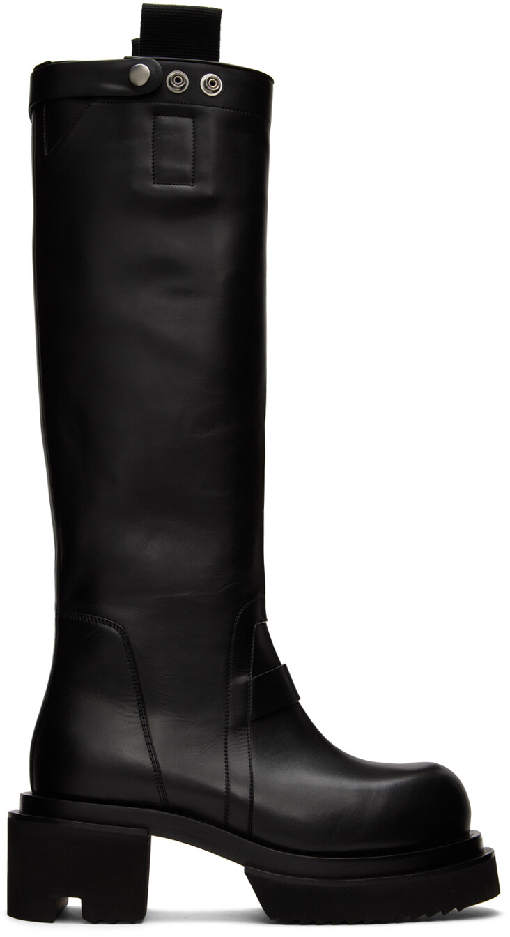 

Черные сапоги богуна Rick Owens