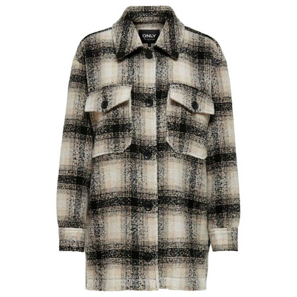 

Рубашка с длинным рукавом Only Allison Check Wool, бежевый