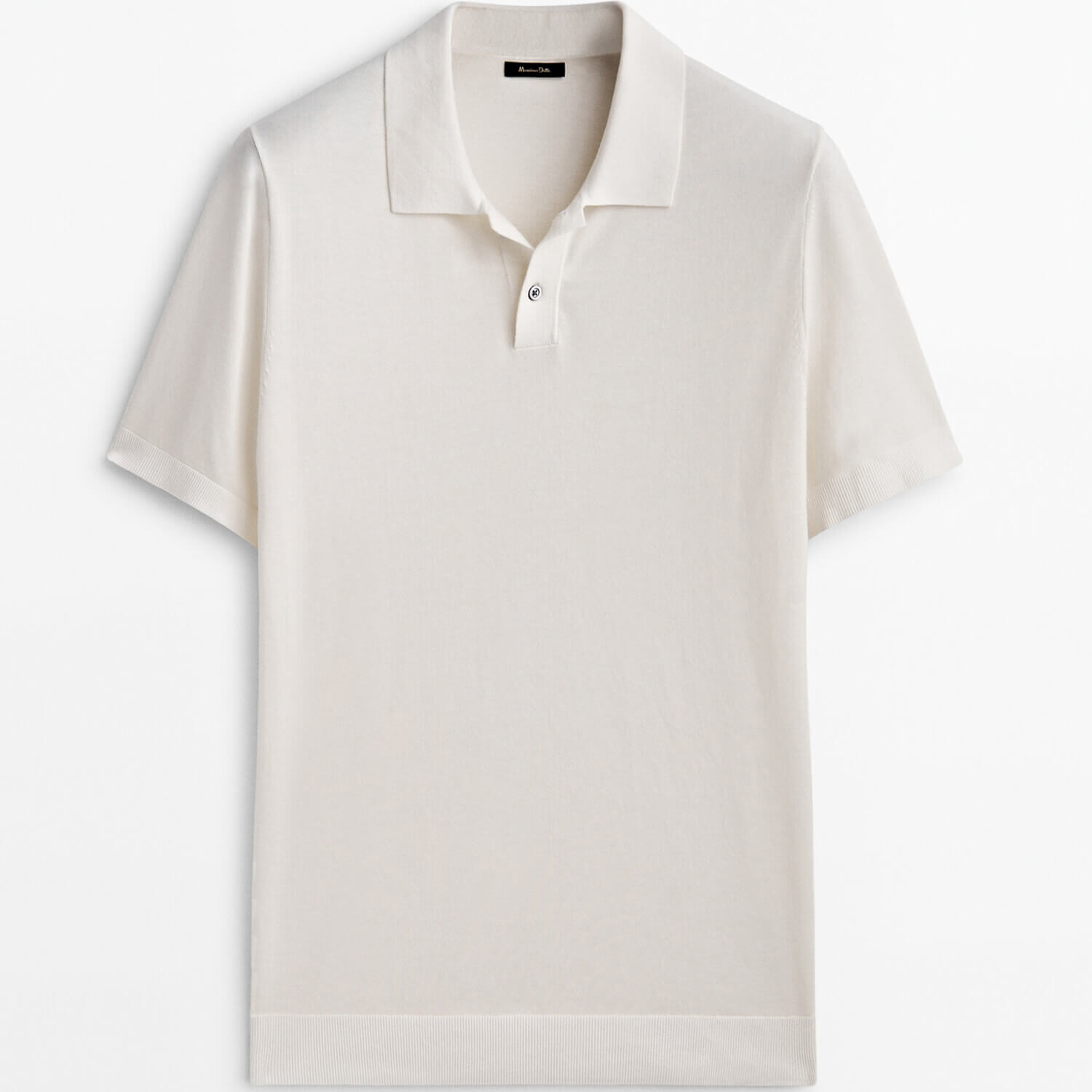

Футболка-поло Massimo Dutt Short Sleeve Cotton, кремовый, Бежевый