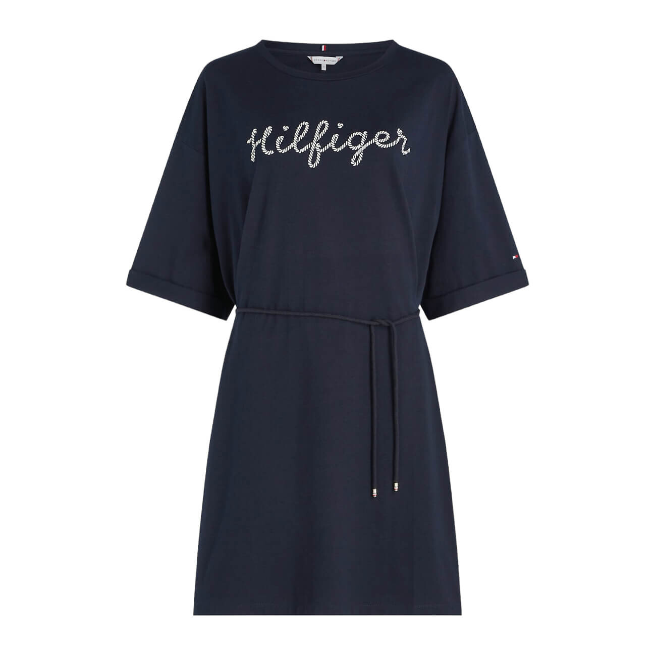 

Платье-футболка Tommy Hilfiger Rope Logo, темно-синий