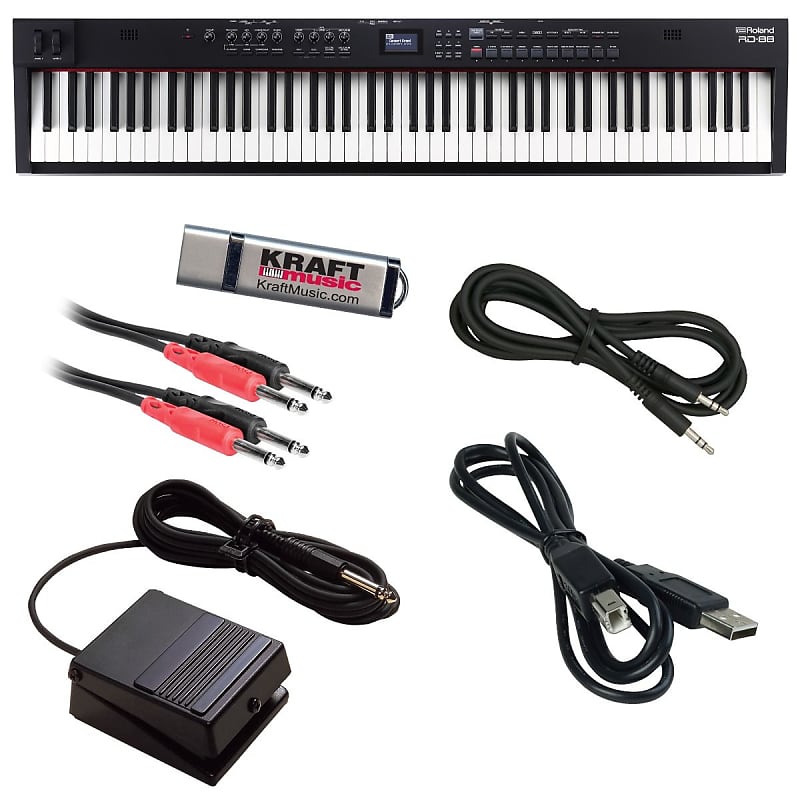 Сценическое пианино Roland RD-88 — комплект кабелей