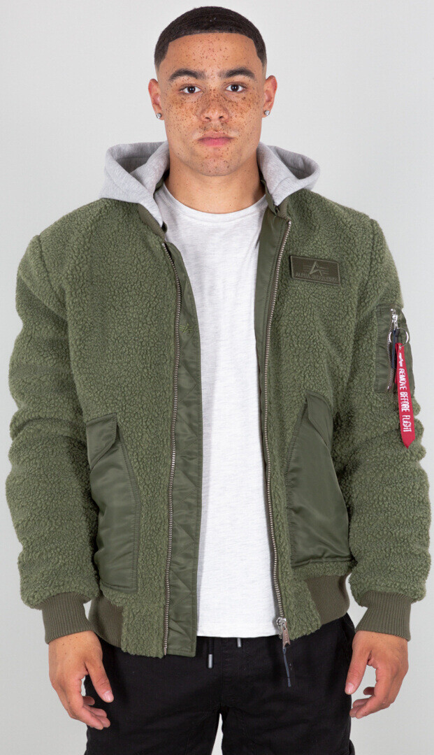 

Балахон Alpha Industries CWU Zip Teddy, оливковый