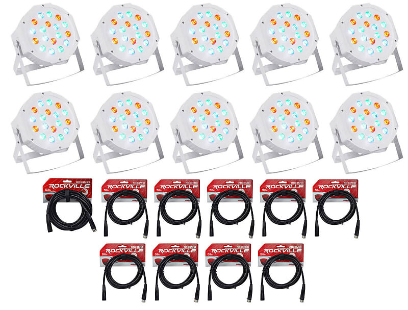 

Аккумулятор Rockville RockPAR50 WHT LED RGB Par Can DJ