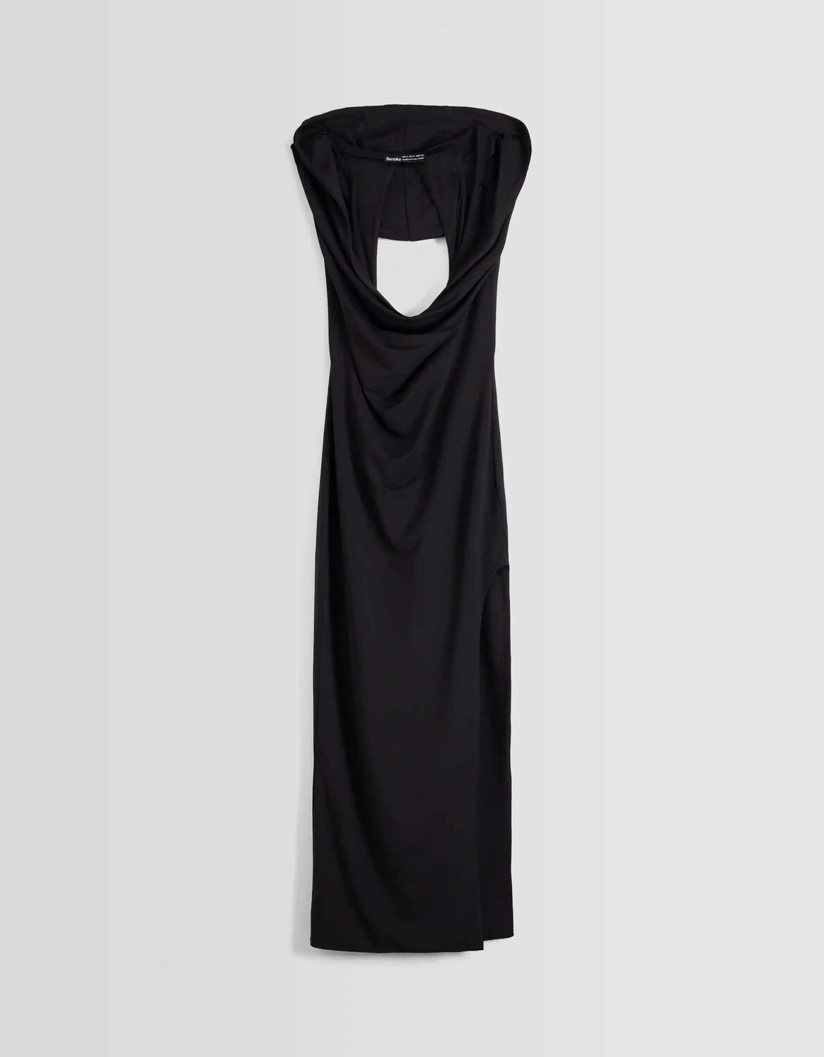 

Платье Bershka Open Back Hood, черный