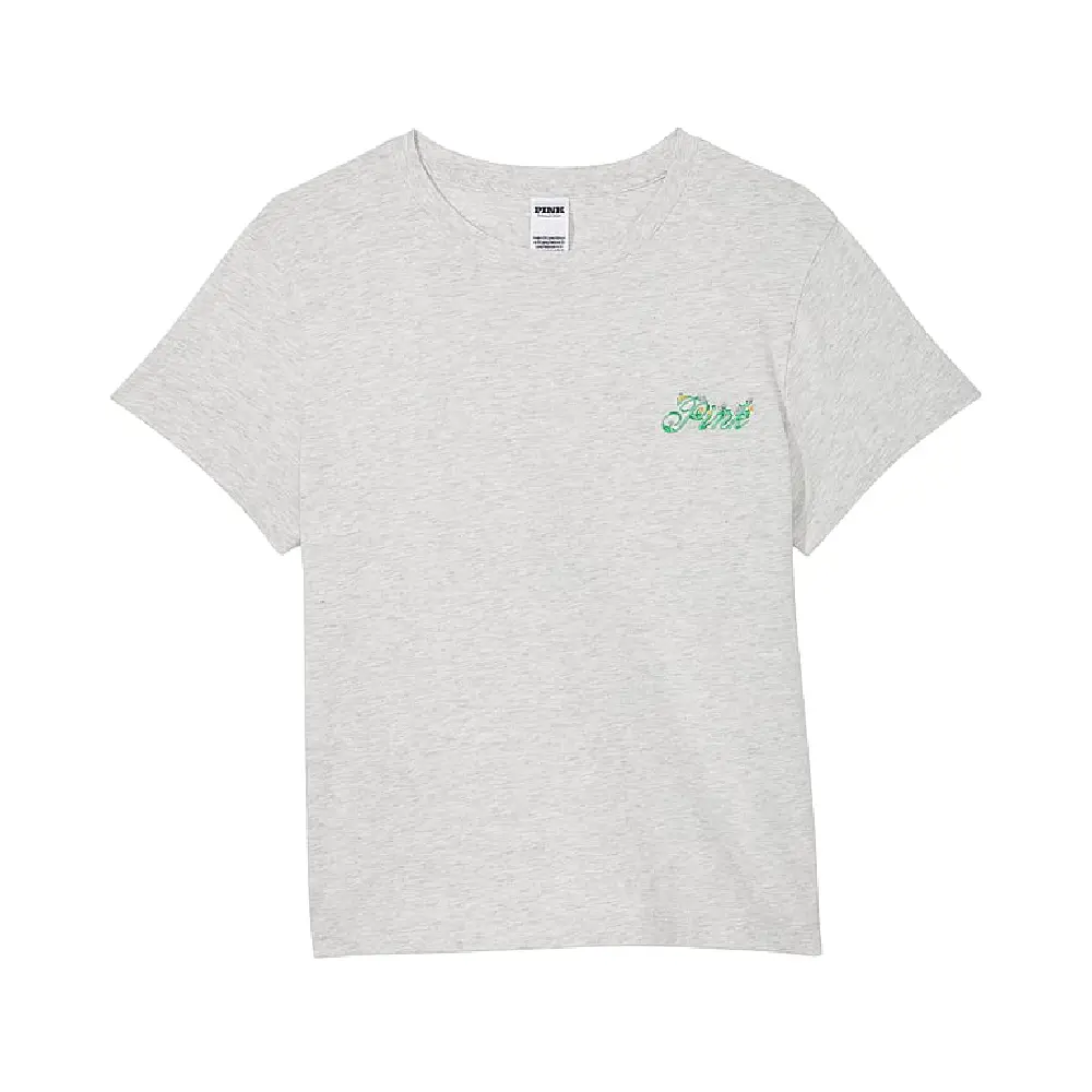 

Футболка Victoria's Secret Pink Cotton Short-sleeve, серый