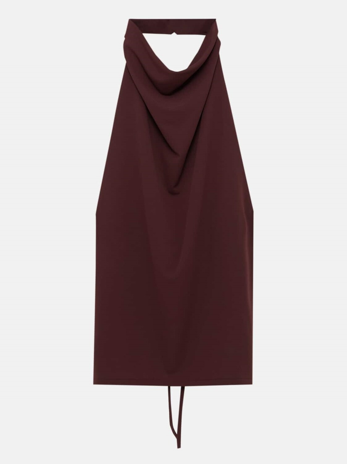

Топ Pull&Bear Open-back Halter, бордовый