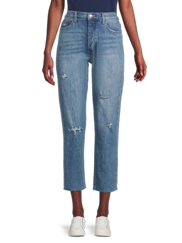 

Прямые укороченные джинсы с высокой посадкой og Joe's Jeans Blue