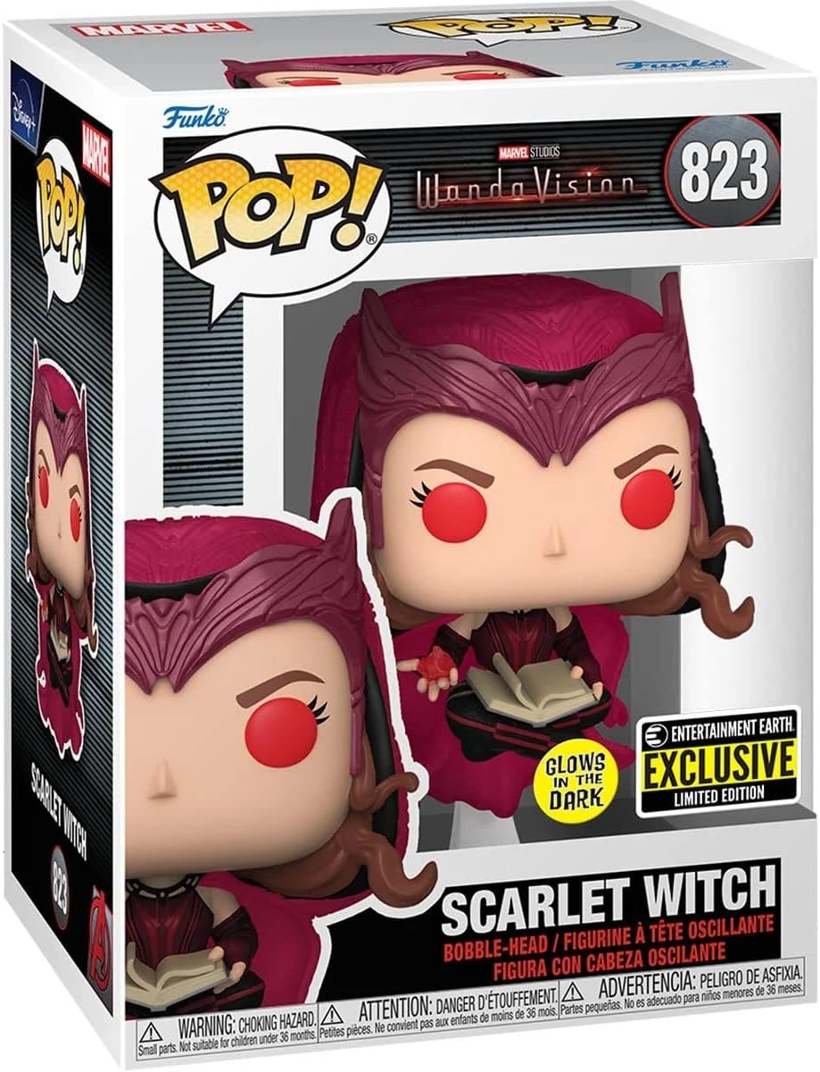 Фигурка Funko Pop! Marvel: WandaVision - The Scarlet Witch Glow-in-The-Dark Exclusive фигурка алая ведьма зомби что если от hasbro