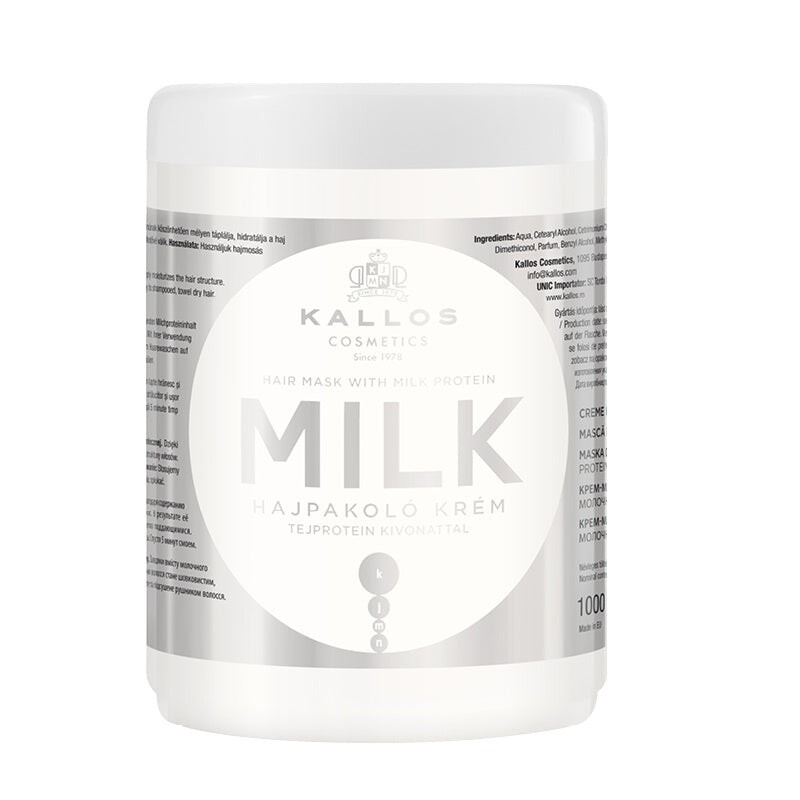 

Kallos KJMN Milk Hair Mask маска для волос с молочными протеинами 1000мл