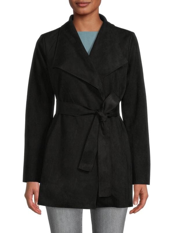 

Однотонное открытое переднее пальто M MAGASCHONI Black