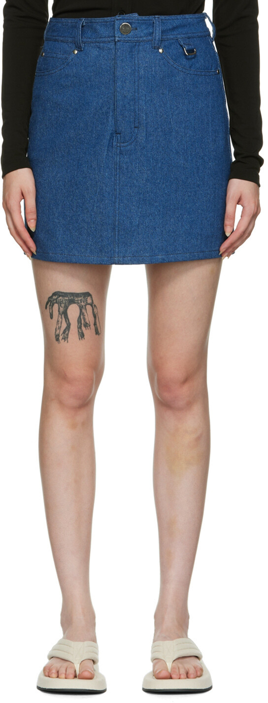 

Мини-юбка SSENSE Exclusive Indigo Lindsey Maiden Name