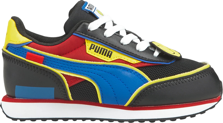 

Кроссовки Puma SmileyWorld x Future Rider Little Kid Black Royal Blue, черный