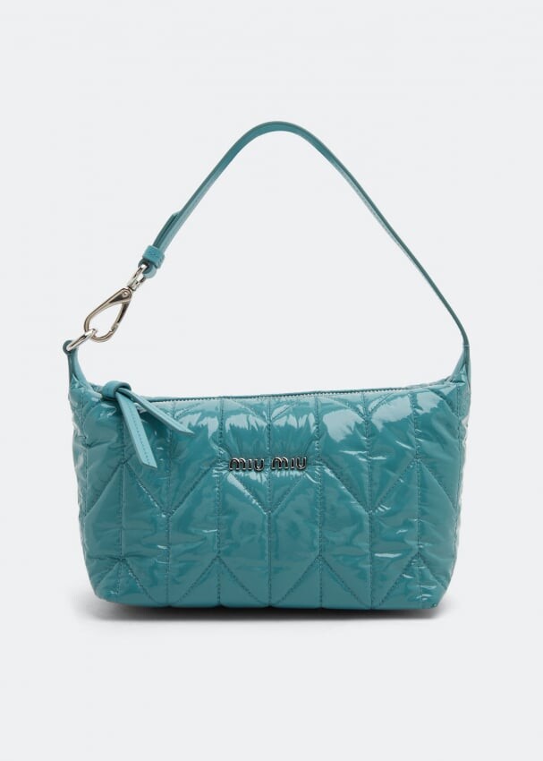 

Сумка MIU MIU Miu Spirit ciré mini bag, синий
