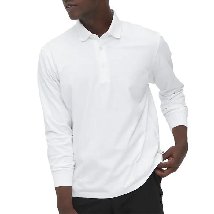 

Рубашка-поло Uniqlo Airism Long Sleeved, белый