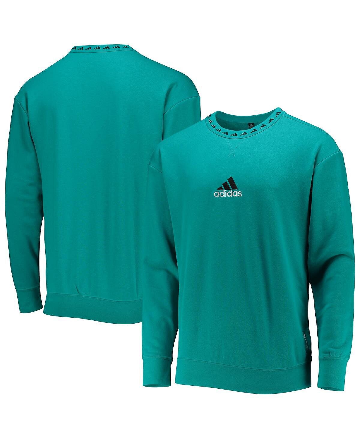 

Мужская бирюзовая толстовка real madrid icon pullover adidas, бирюзовый