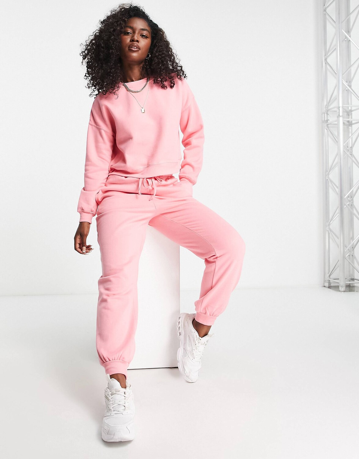 

Коралловые узкие джоггеры Miss Selfridge co-ord lounge, Красный