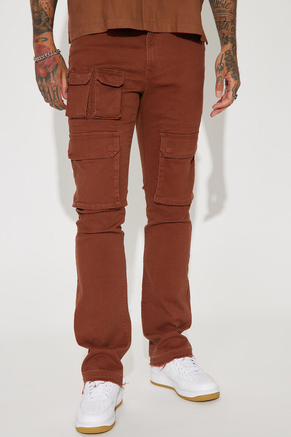 

Брюки карго Fashion Nova FNMK397, коричневый