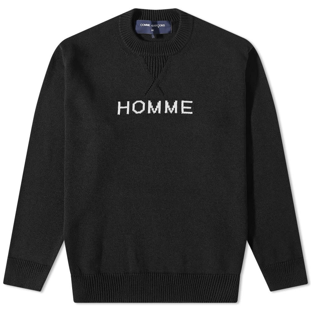 

Джемпер Comme des Garçons Homme Logo Crew Knit, Черный