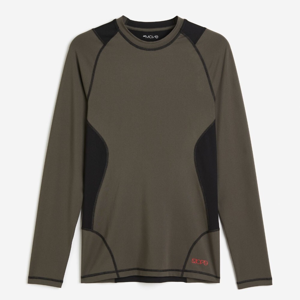 

Спортивная футболка H&M DryMove, темно-серый/черный