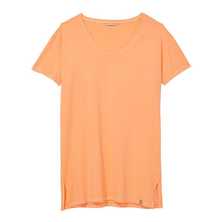 

Пижамная футболка Victoria's Secret Oversize Cotton, оранжевый