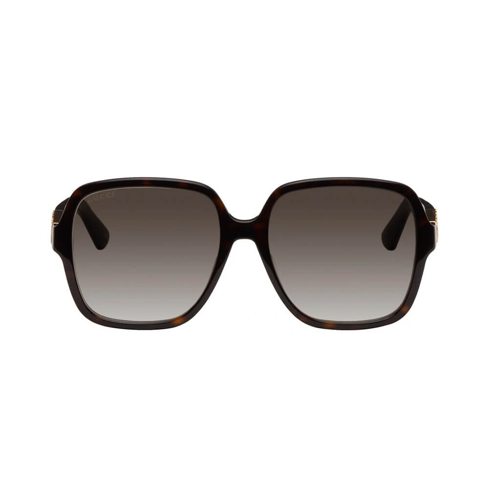 

Солнцезащитные очки Gucci Tortoiseshell Square, коричневый