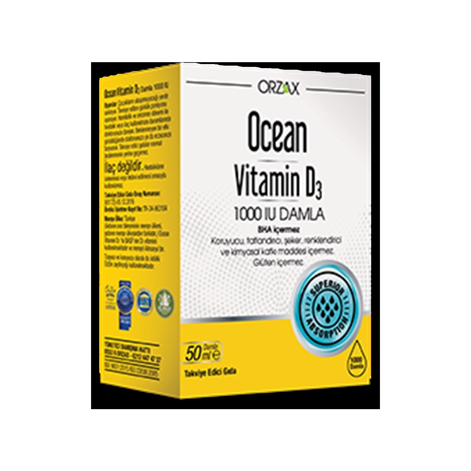 цена Витамин D3 Ocean 1000 ME, 50 мл