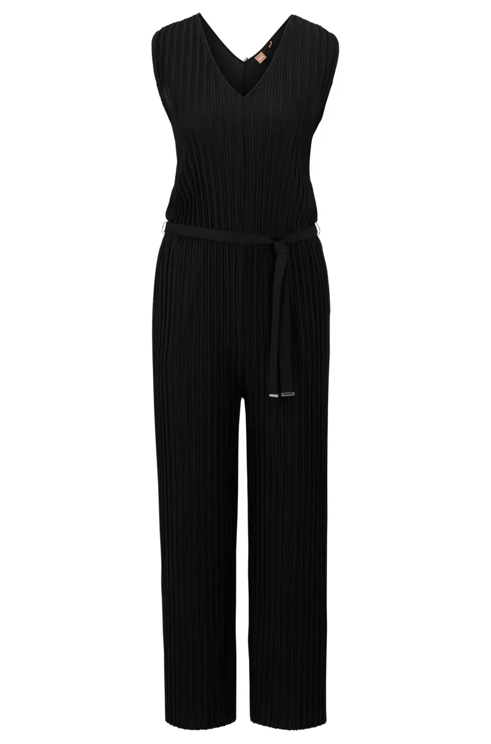 

Комбинезон Boss Sleeveless V-neck With Plissé Pleats, черный