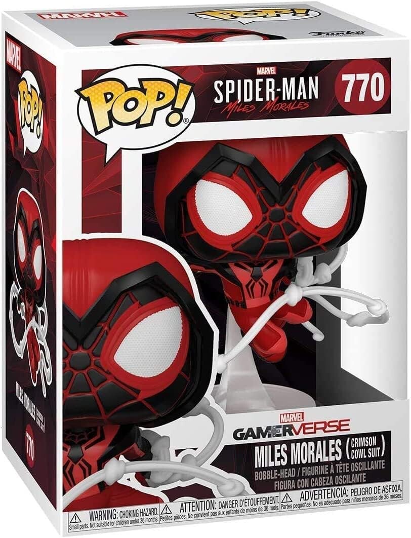 

Фигурка Funko Pop! Spider-Man Miles Morales Crimson Cowl Suit Pop # 770 Marvel Gamerverse Vinyl Figure