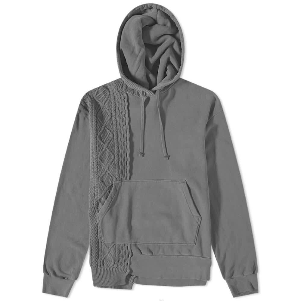 

Толстовка John Elliott Cable Knit Reconstructed Hoody, Серый