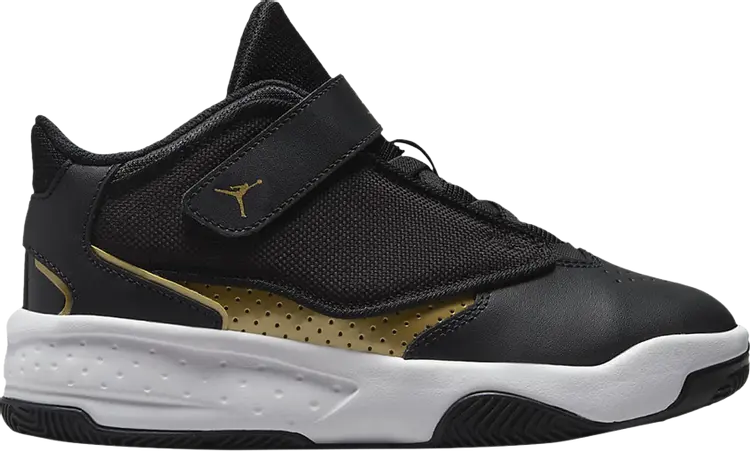 

Кроссовки Jordan Max Aura 4 PS Black Metallic Gold, черный