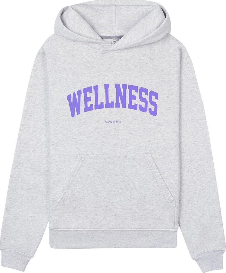 

Худи Sporty & Rich Wellness Ivy Hoodie 'Heather Grey', серый