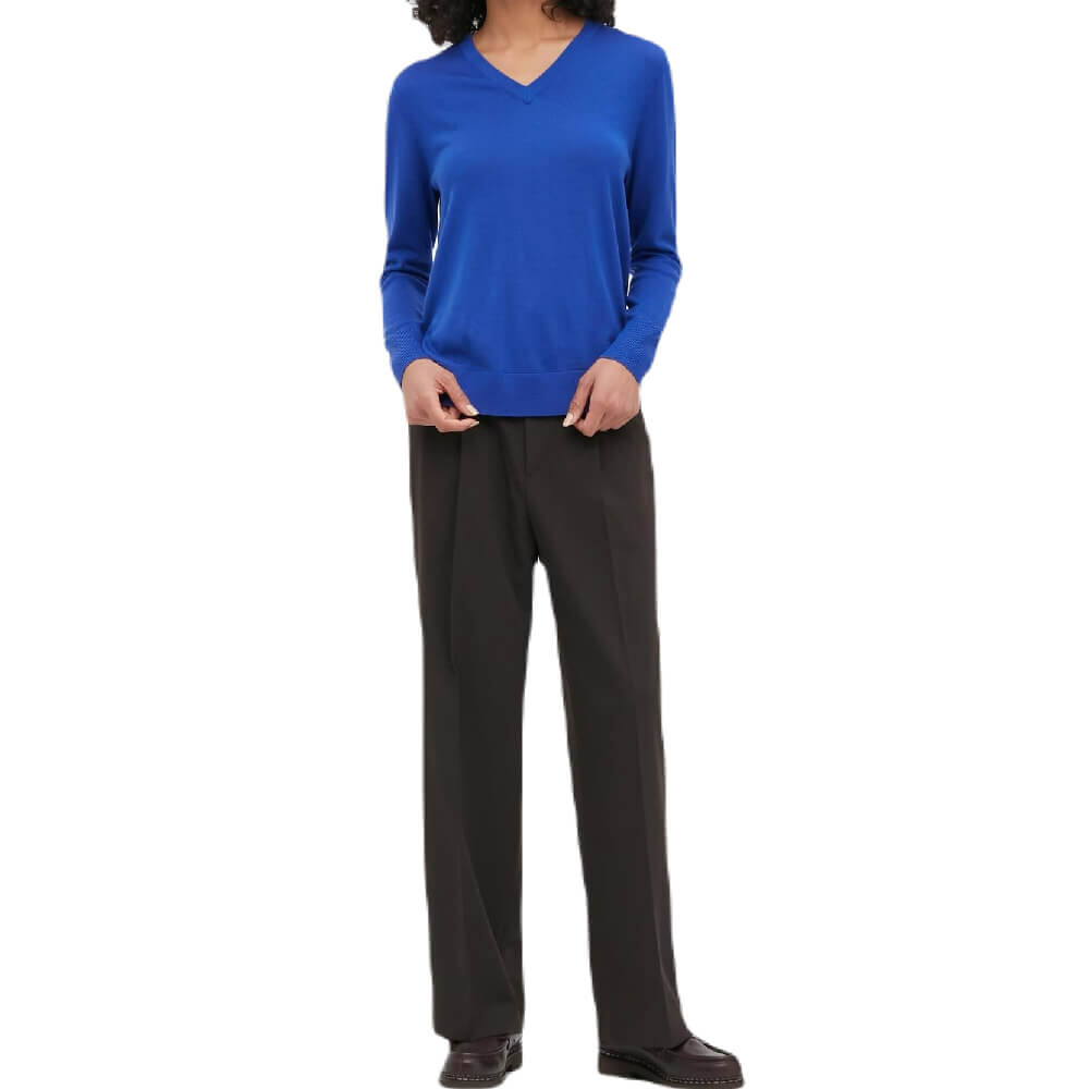 

Джемпер Uniqlo Extra Fine Merino V Neck, синий