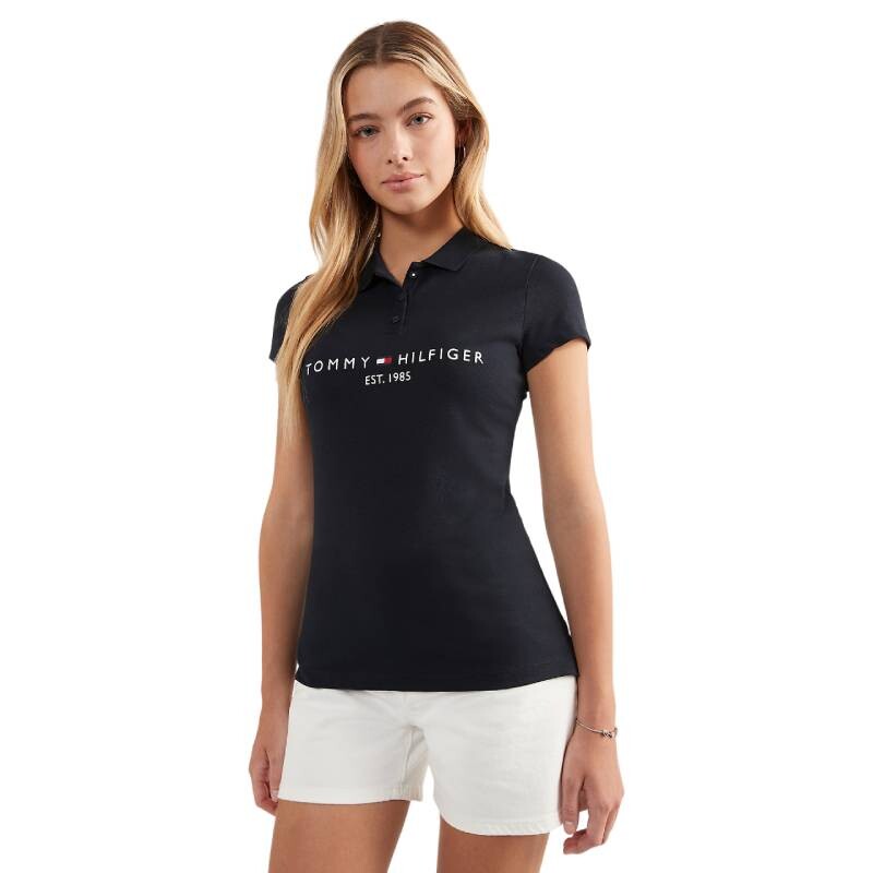 

Футболка Tommy Hilfiger Slim Fit Logo Polo, темно-синий