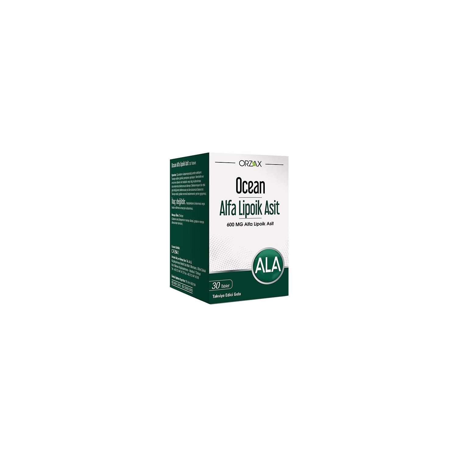 Альфа-липоевая кислота Orzax 600 мг, 30 таблеток mason natural alpha lipoic acid 200 mg 60 capsules