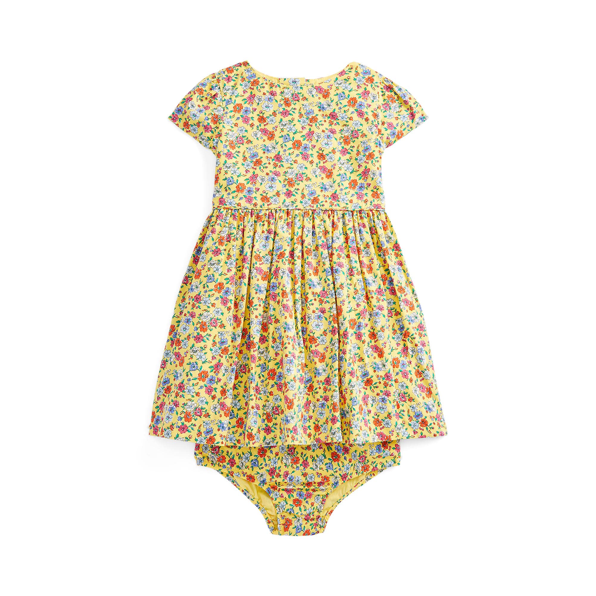 Платье Polo Ralph Lauren Kids, Floral Cotton Poplin Dress & Bloomer