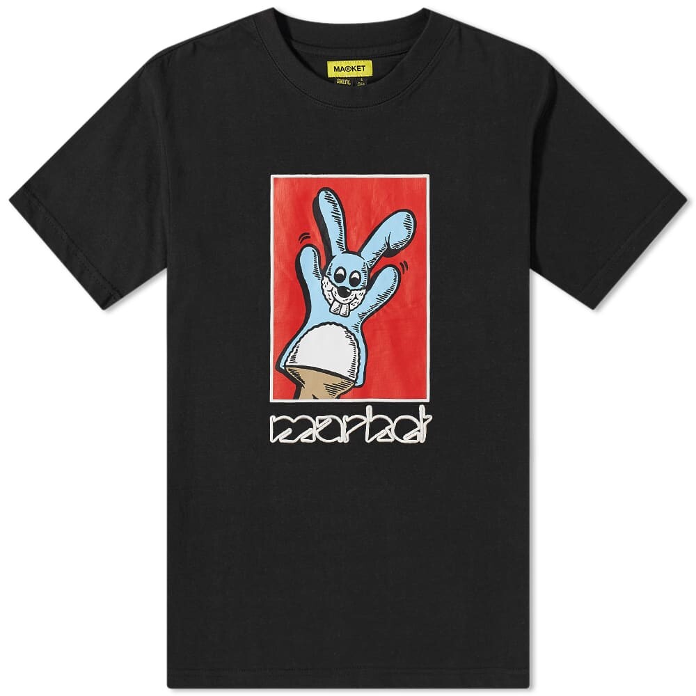 

Футболка MARKET Bunny Puppet Puff Tee, Черный