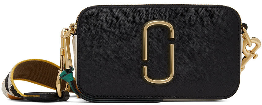 

Черно-оранжевая сумка The Colorblock Snapshot Marc Jacobs