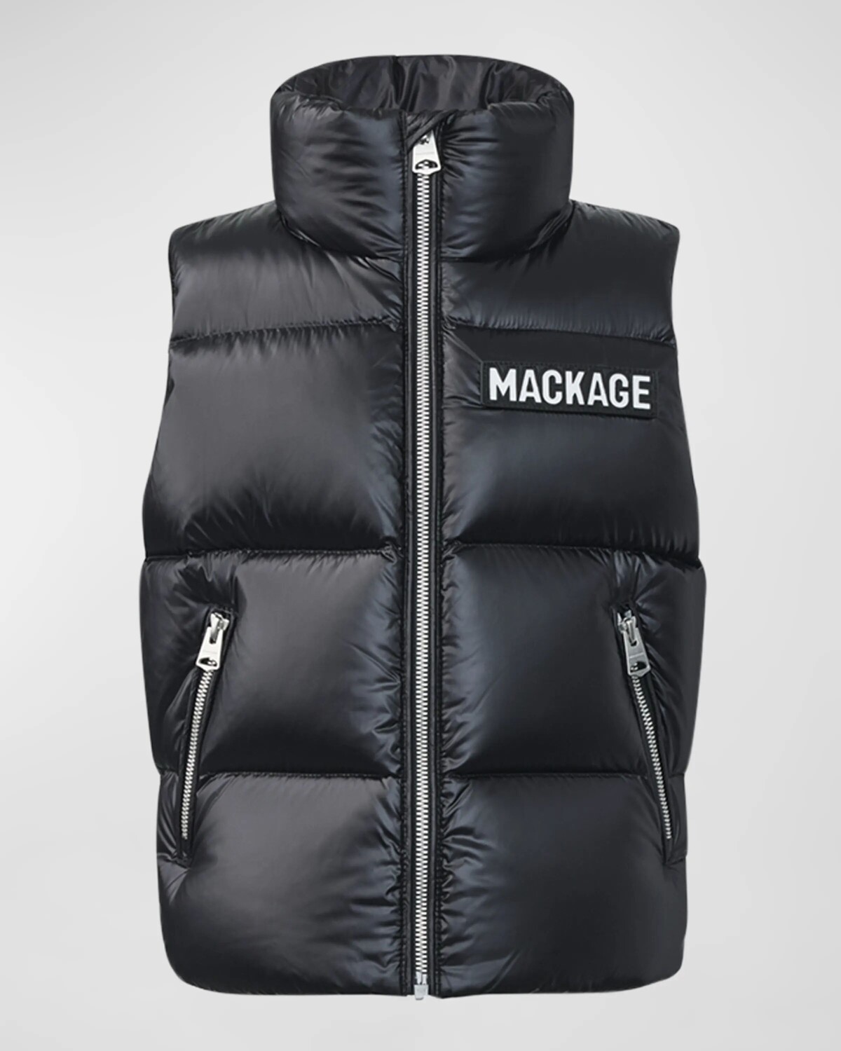 

Детский стеганый жилет с логотипом Charlee, размер 8–14 Mackage, черный