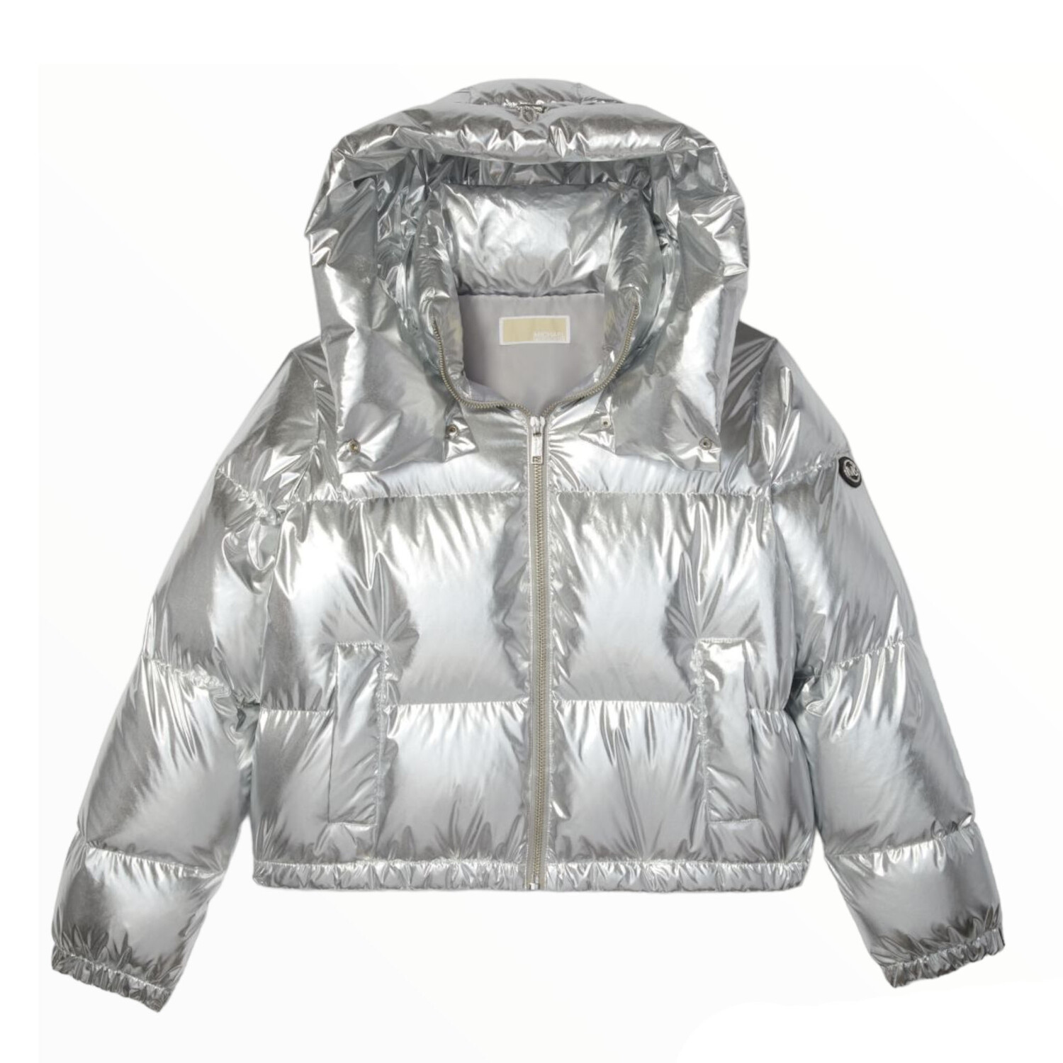 

Пуховик Michael Michael Kors Cire Nylon Puffer, серебряный, Серый