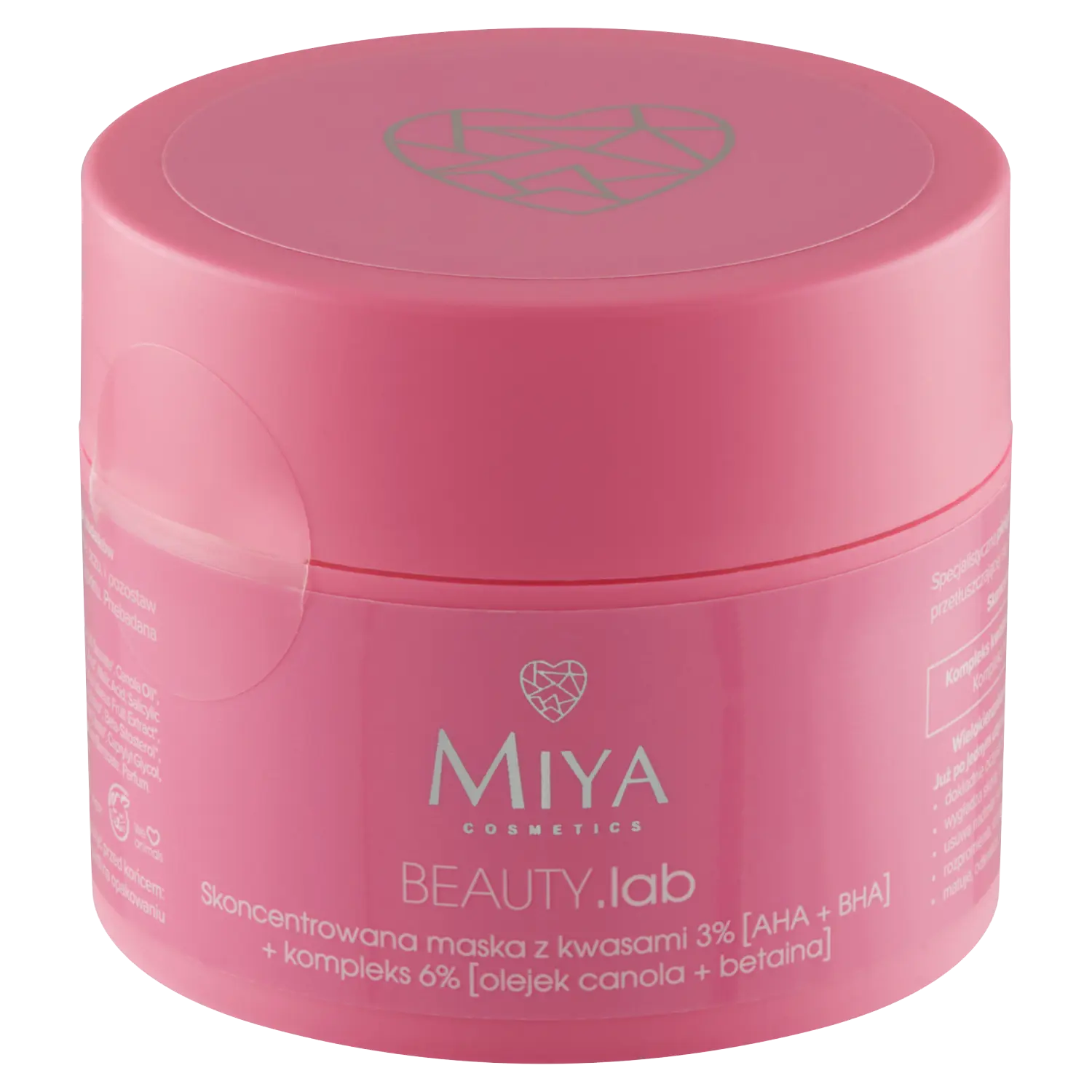 

Miya Cosmetics BEAUTY.lab маска с ага+бха кислотами 3% для лица, 50 г