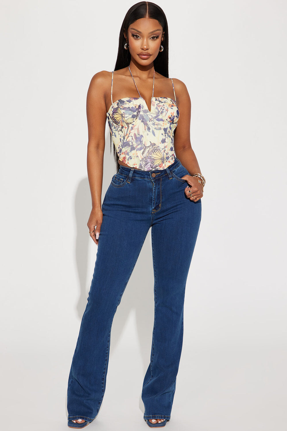 

Джинсы Fashion Nova N3149HB, синий