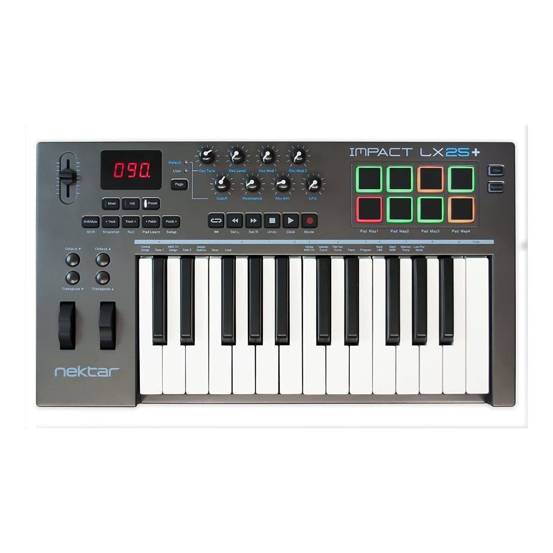 цена MIDI-клавиатура Nektar Impact LX25+ с клавишами