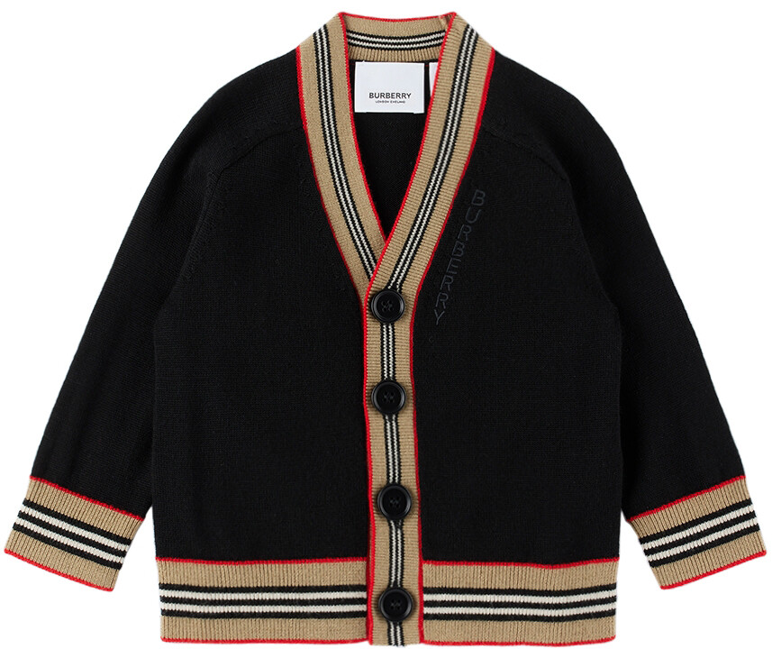 

Кардиган Baby Black в полоску Icon Stripe Burberry