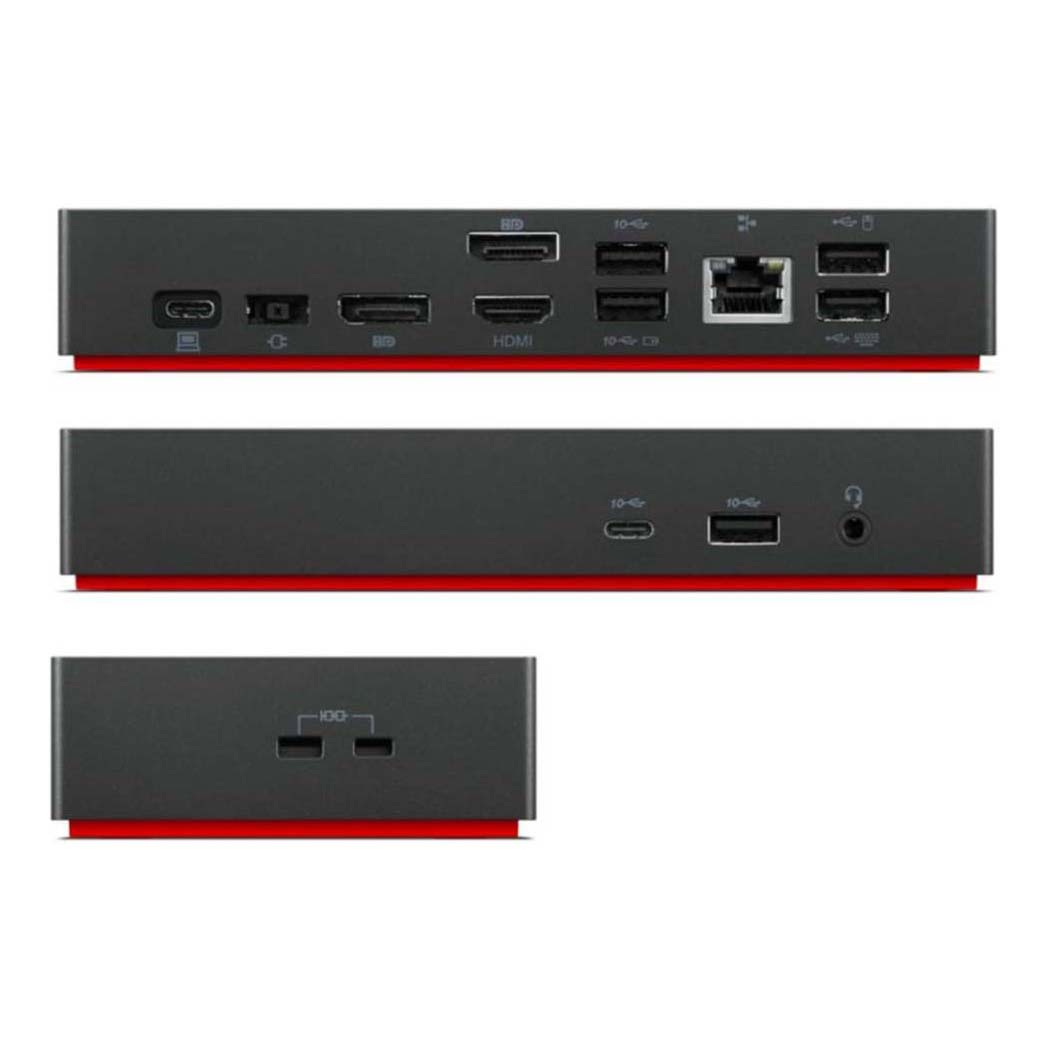 Док-станция Lenovo ThinkPad Universal USB-C Dock 40AY0090UK/40AY0090EU,  черный