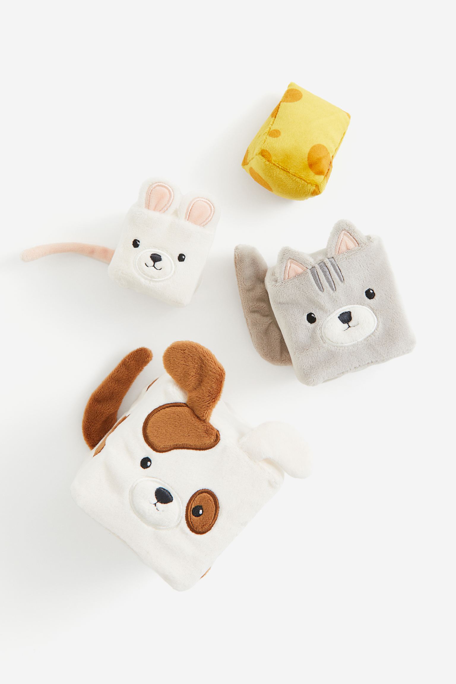 Комплект мягких игрушек H&M Home Stackable, 4 предмета, белый про хвосты носы и уши интересные факты о животных