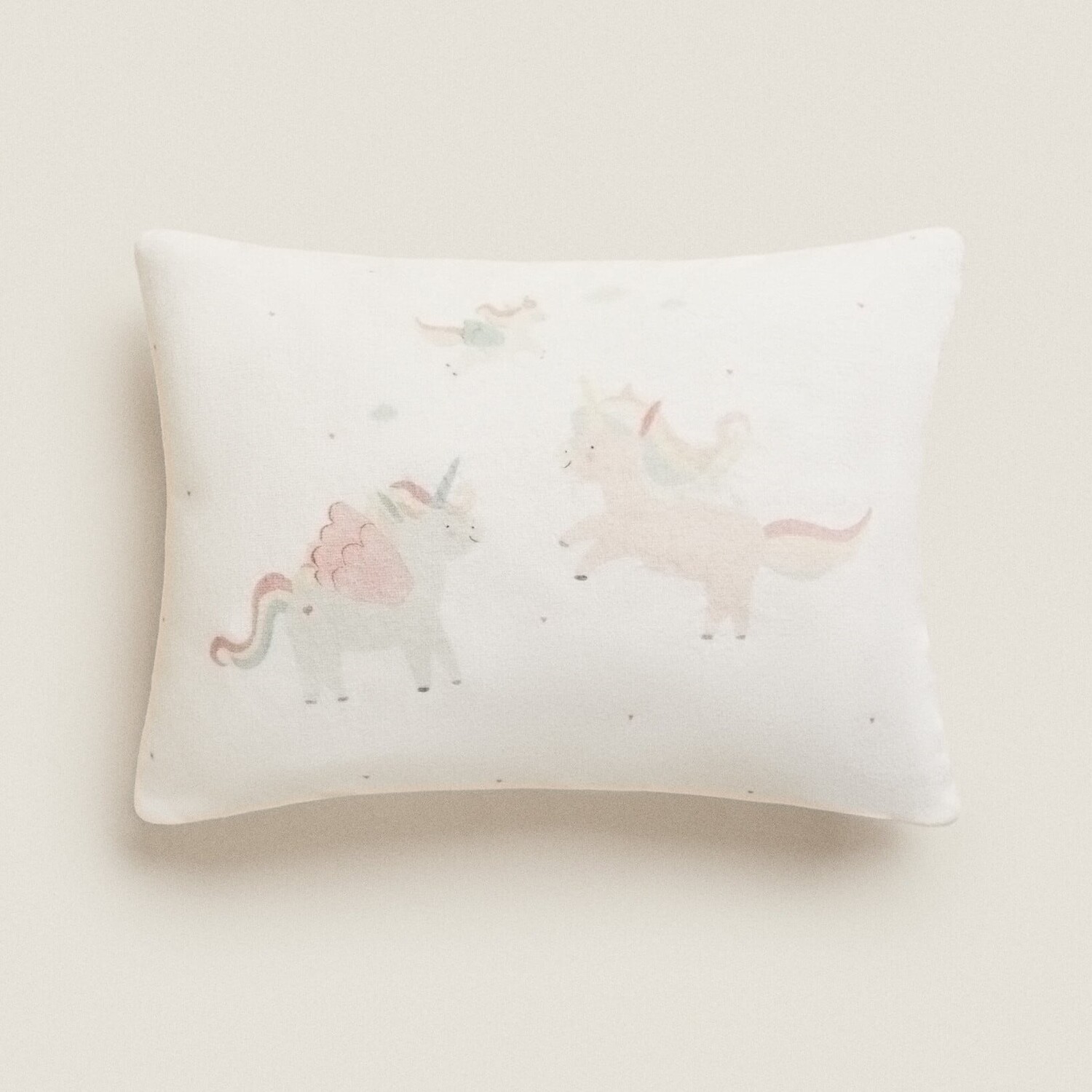 

Чехол для подушки Zara Home Unicorns, кремовый