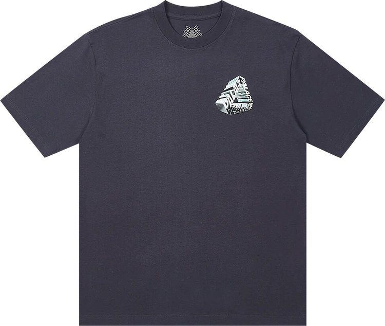 Футболка Palace Tri-Chrome T-Shirt 'Navy', синий